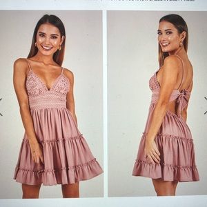 How Do You Know Dress in dusty rose